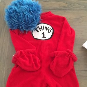 Pottery Barn Thing 1 Costume Size 2t-3t